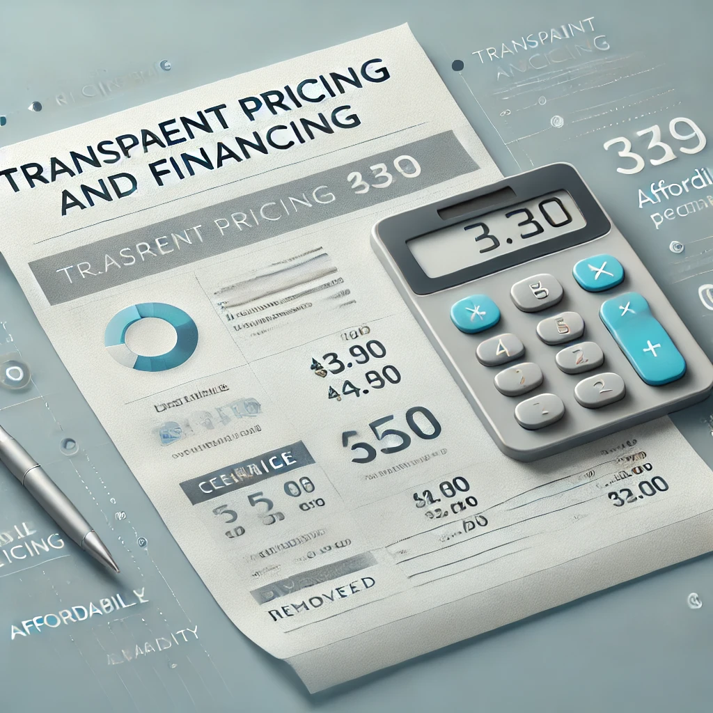 Transparent Pricing and Financing